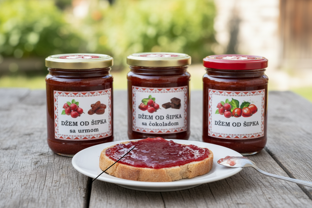 Gotov džem od šipka spreman za isporuku